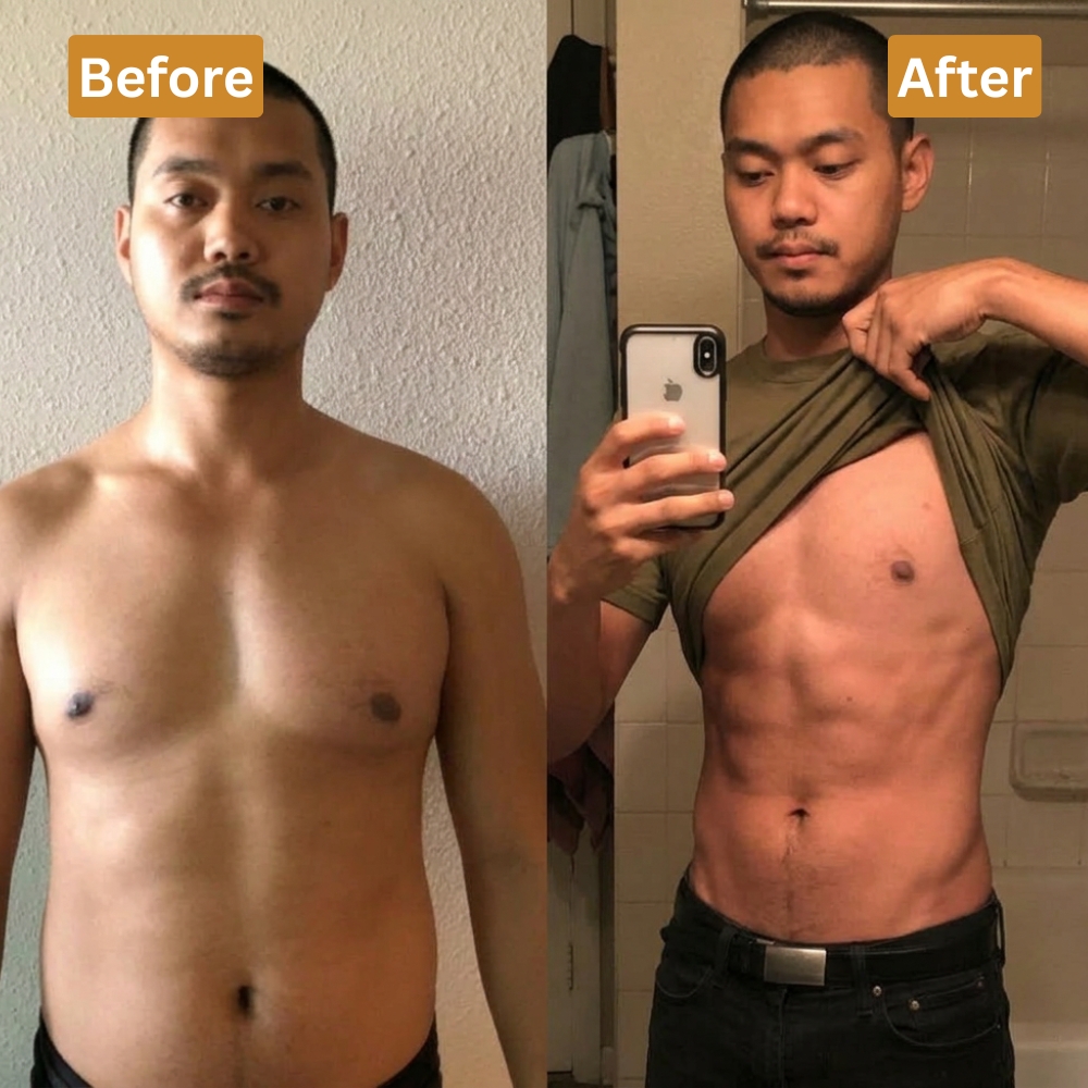 Dan's transformation — 85kg to 76kg