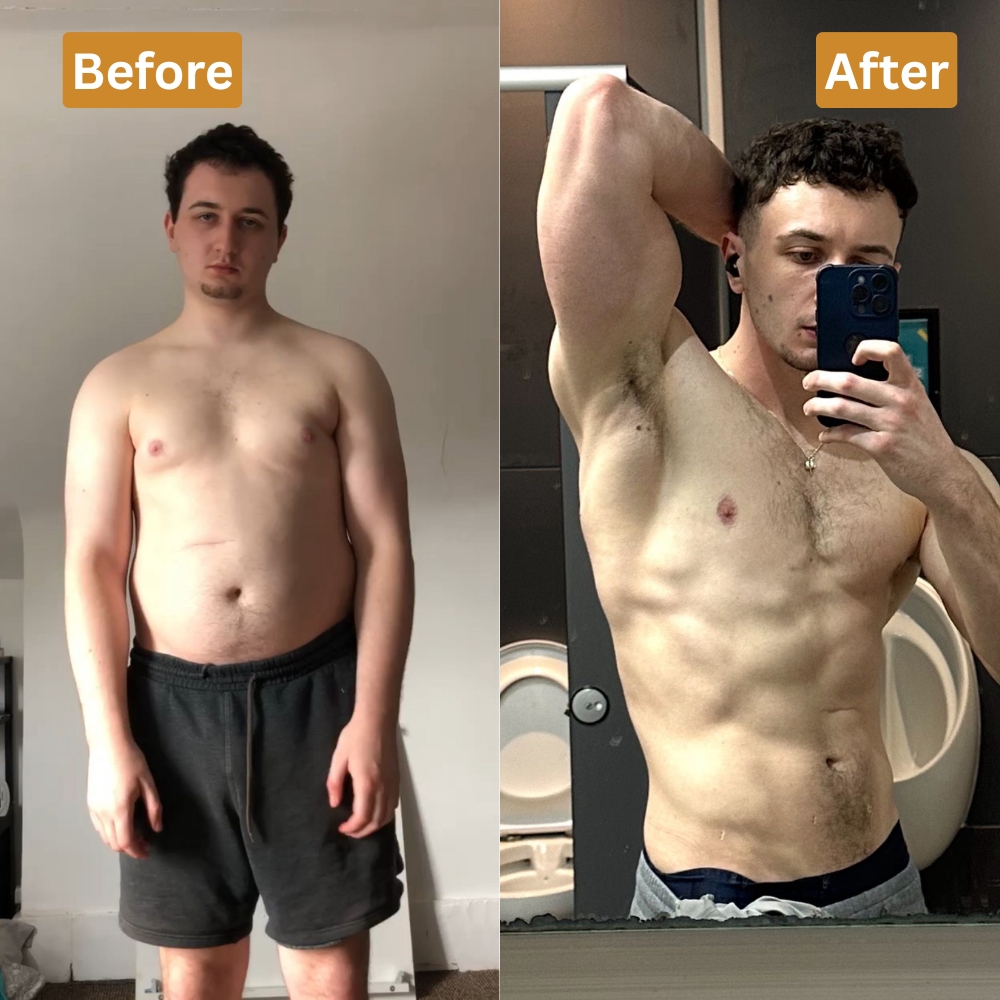 Mark's transformation — 107kg to 84kg