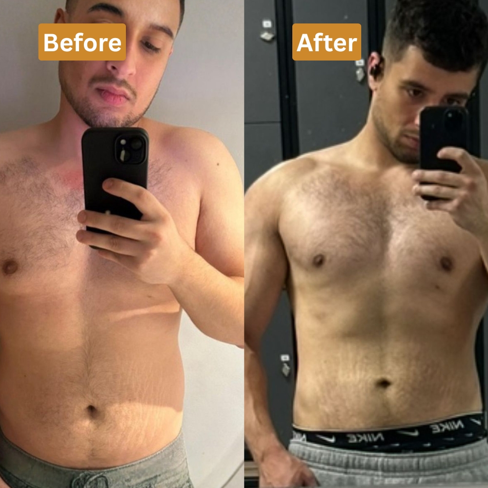 Rashid's transformation — 92kg to 80kg